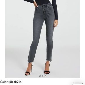 Good American Good legs cigarette w/ buttons